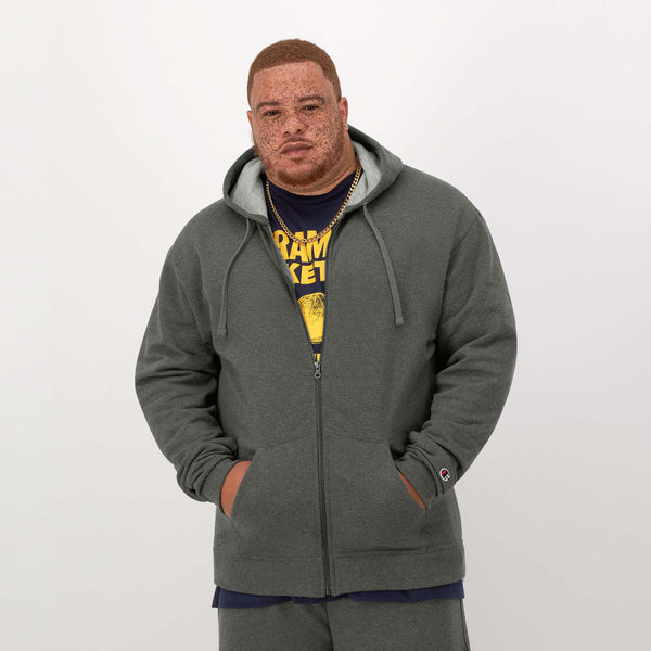 Powerblend Full Zip Hoodie, C Logo - Big & Tall