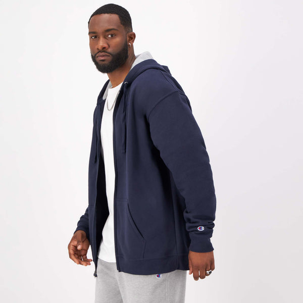 Powerblend Full Zip Hoodie, C Logo - Big & Tall