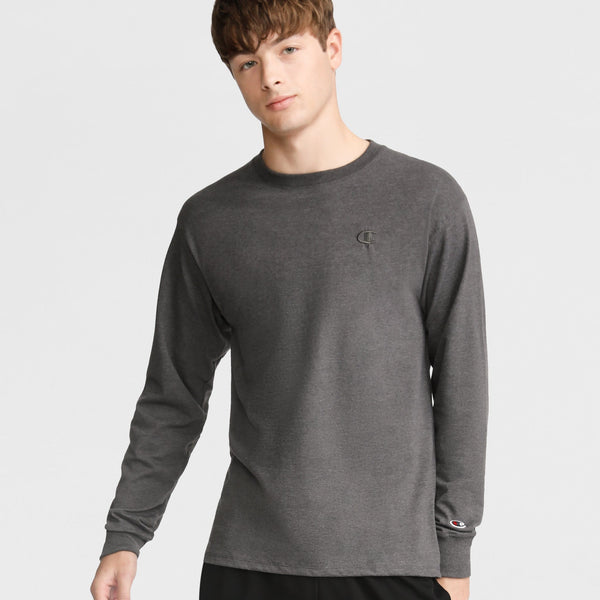 Classic Long Sleeve T-Shirt, Embroidered C Logo